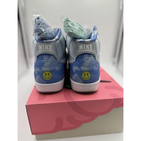 NIKE Air Jordan 2 Retro SP J Balvin Celestine Blue 2022 DQ7691-419 Size 10 bs906 - Picture 6 of 8